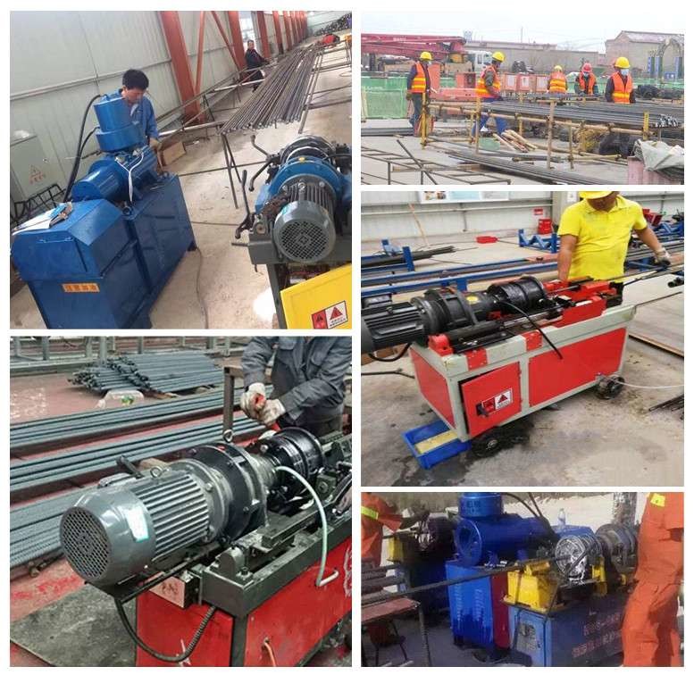 Portable Electric Building Vertical Thread Rolling Machine Steel Cold Processing