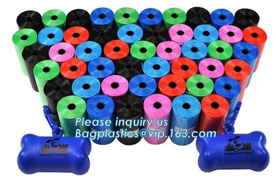 High Quality Eco-friendly Degradable Fashion With Printing Doggy Pet Dog Waste Poop Bags, Eco friendly pet dog waste poo