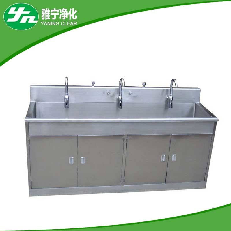 Stainless Steel 304 Hospital Scrub Sink Foot Operated Hand Wash For Surgical Room