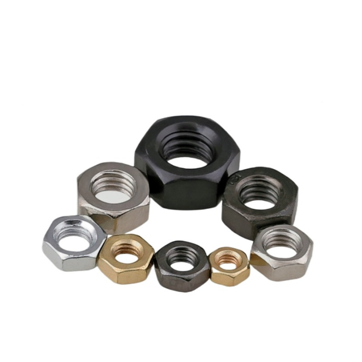 Metric Hex Nuts M2 M2.5 M3 M4 M5 M6 M8 M10 M12 M20 Zinc Yellow-Chromate Plated DIN 934
