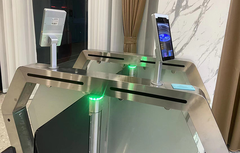 Linux System Swing Barrier Speed Gate Access Control Face Recognition Terminal