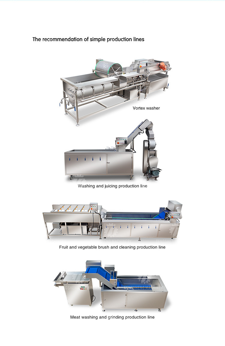 180KG 304 stainless steel eddy current vegetable washing machine Eddy current cleaning machine