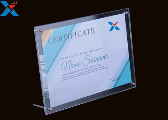 Shape Custom Plexiglass Photo Frames Acrylic A4 A3 Certificate Picture Frames