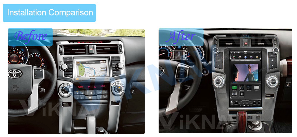 Viknav Car Radio For Toyota 4 Runner (2009-2019) 13.6 inch Multimedia Player GPS Navigation Auto Stereo
