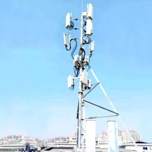 Buy cheap Hot Dip Galvanized Rooftop Antenna Tower Q235 Microcell Towers product