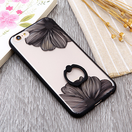 Matte Surface Finger Grip Phone Case Adjustable Stand Spiderman For Iphone 6