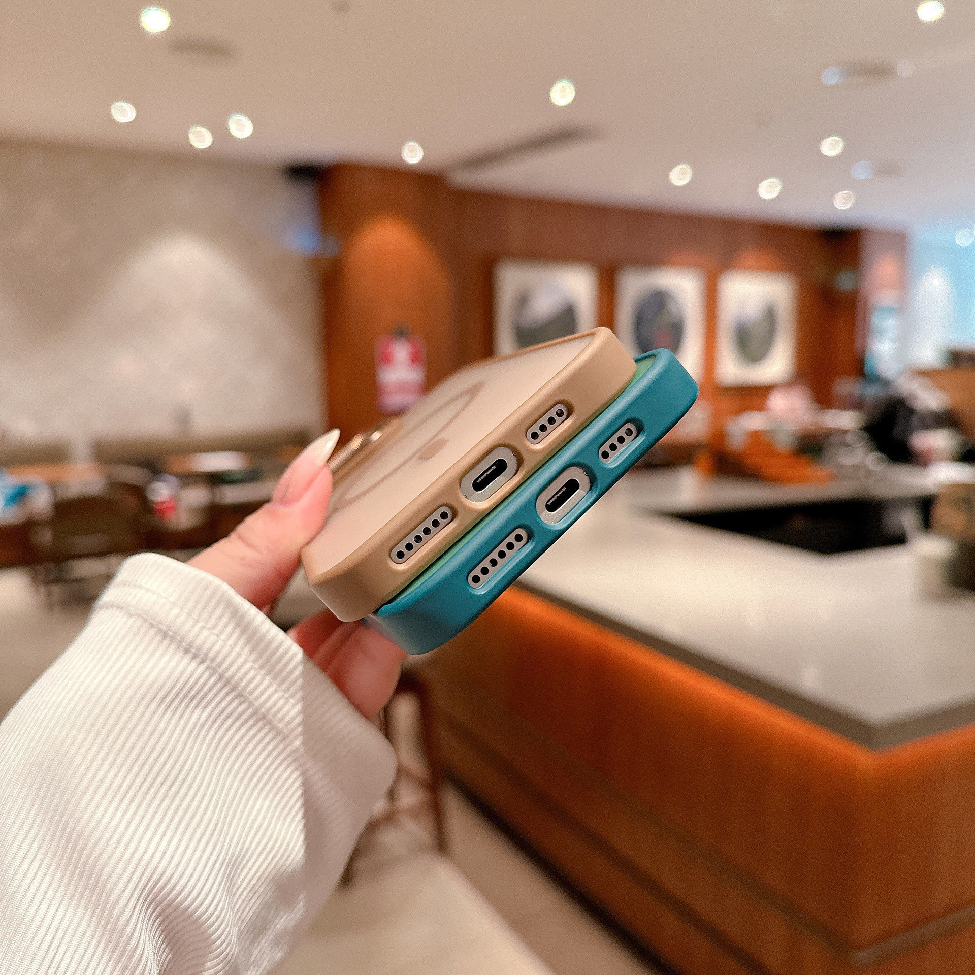 Magsafe Magnetic Phone Case Translucent Hard PC Soft Slim Shockproof