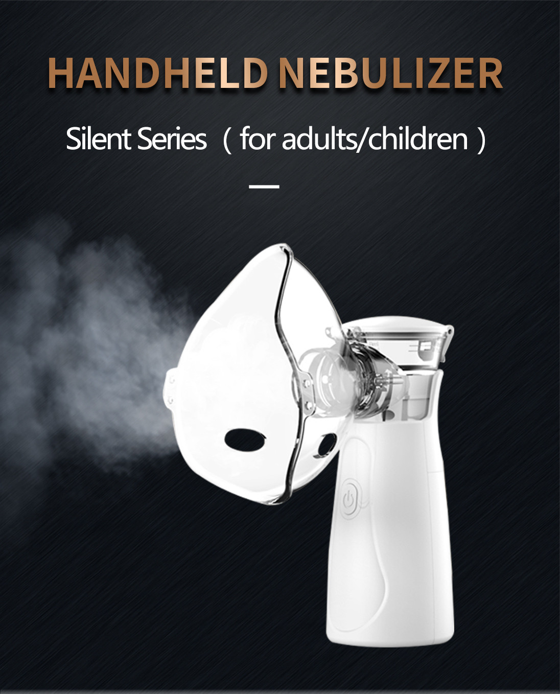 USB Inhaler Ultrasonic Mesh Nebulizer Removable AAA Battery