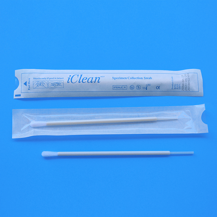 Disposable Specimen Collection Flocked Swab Collecting Oral Samples For Covid Test