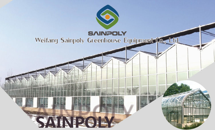 High Output PC Sheet Greenhouse Nine Systems Combined For Flower Growing