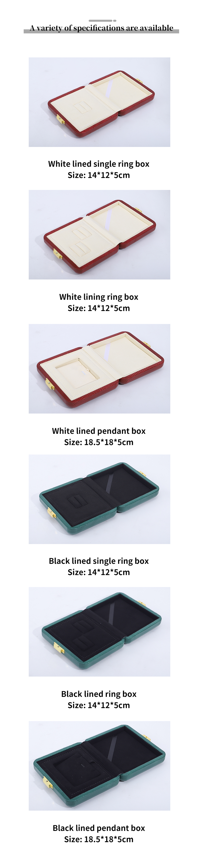 Floating Effect High-End PU Leather Jewelry Storage Case for Ring Ear Studs