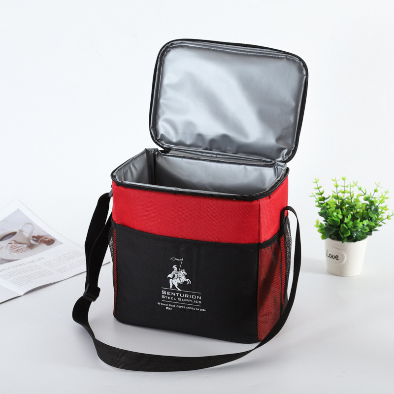 Rectangle 600D Nylon Insulated Food Delivery Bags Cold Isulation