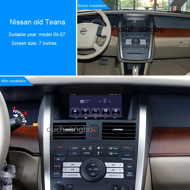 Ouchuangbo car radio stereo gps for Acura TL 2004-2008 tape recorder navi android 11