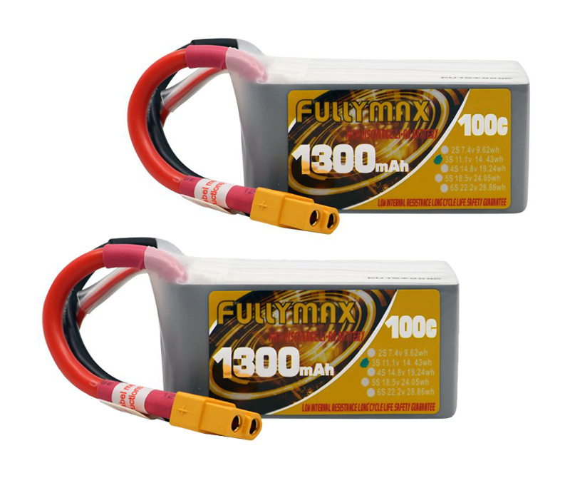 Xt60 11.1v 3s 1300mah Lipo Batteries For Rc Airplanes Helicopter 100c Li Ion Fullymax 3s 1300mah Lipo Battery 3-Cell