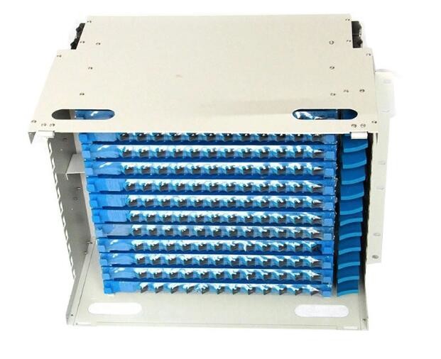 2U 24 Ports Rack Mount Fiber Optical FTTX ODF Closed Frame