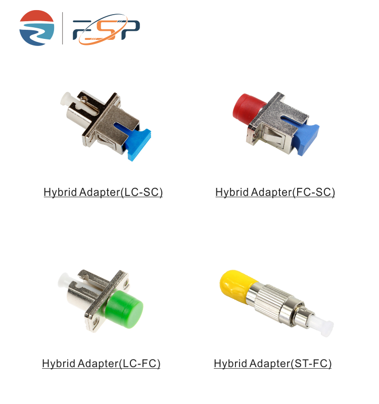 Zirconia Sleeve LC FC ST SC Hybrid Optic Fiber Adapters Couplers