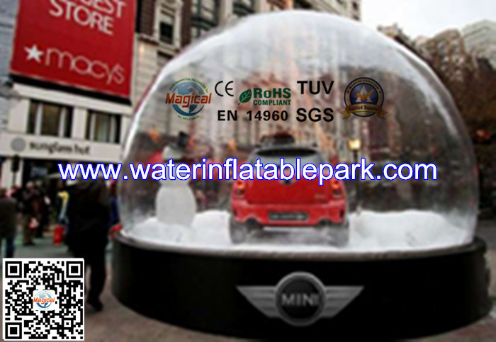 Snow Globe Inflatable Bubble Tent Trade Show , Adverting Transparent Bubble Dome Tent