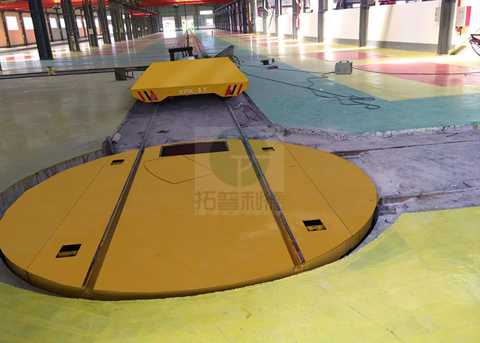 The most hot sale 10t motorized turntable electrical rail for energy industry