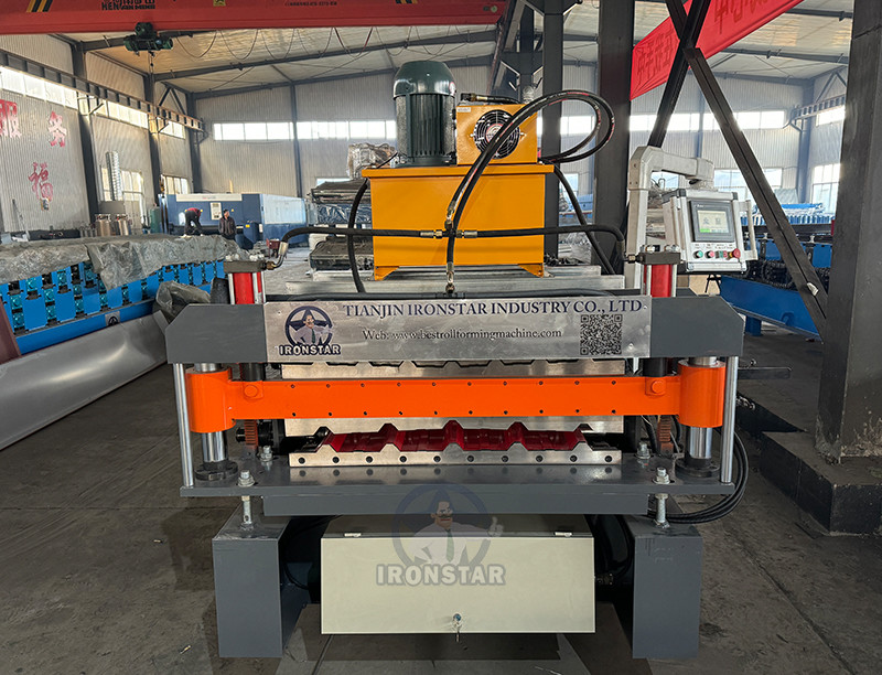 5 rib and 7 rib double deck 750 roof sheet roll forming machine for Malaysia