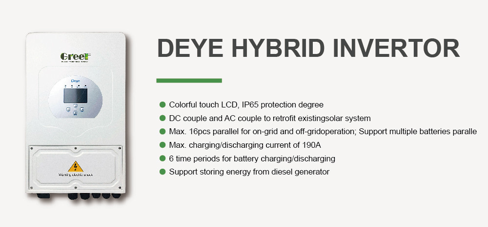 10kw Inverter 48v Lithium Battery System With Solar Inverter Hybrid