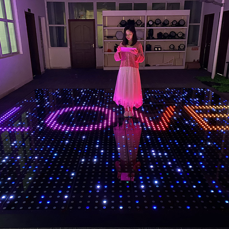 Interactive LED Stage Dance Floor 50*50 For Customizable Lighting Displays At Weddings