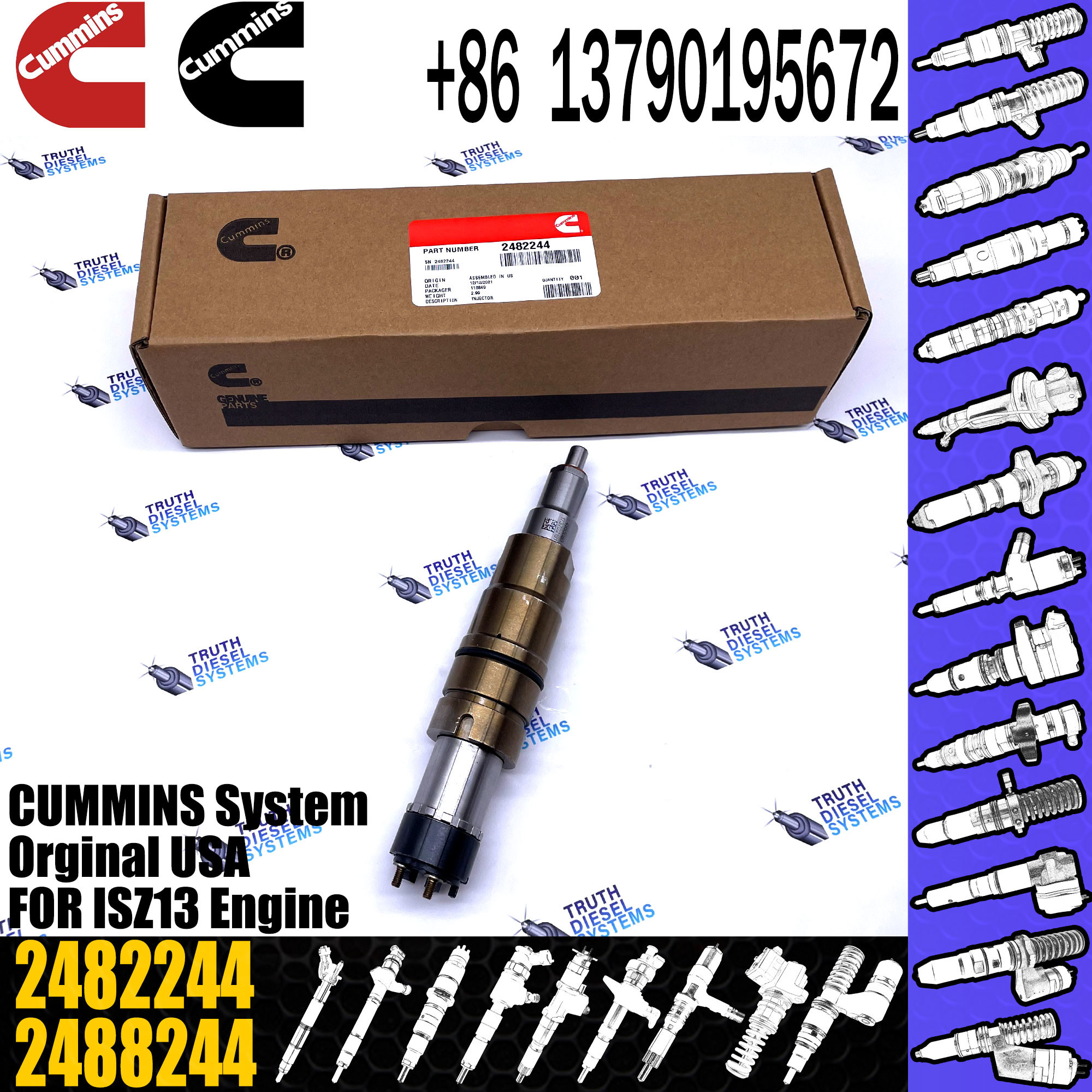 Diesel Common Rail Fuel Injector Nozzle 2419679 2482244