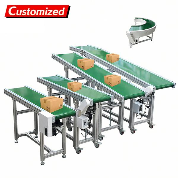 Custom Stainless Steel Mobile Belt Conveyor with PVC Belt 1 Set MOQ