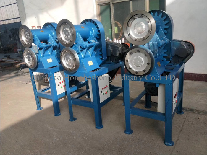 XKP-450 Tire Cracker Mill / Rubber Crusher For Reclaimed Rubber Production / Waste Tire Recycling Machine