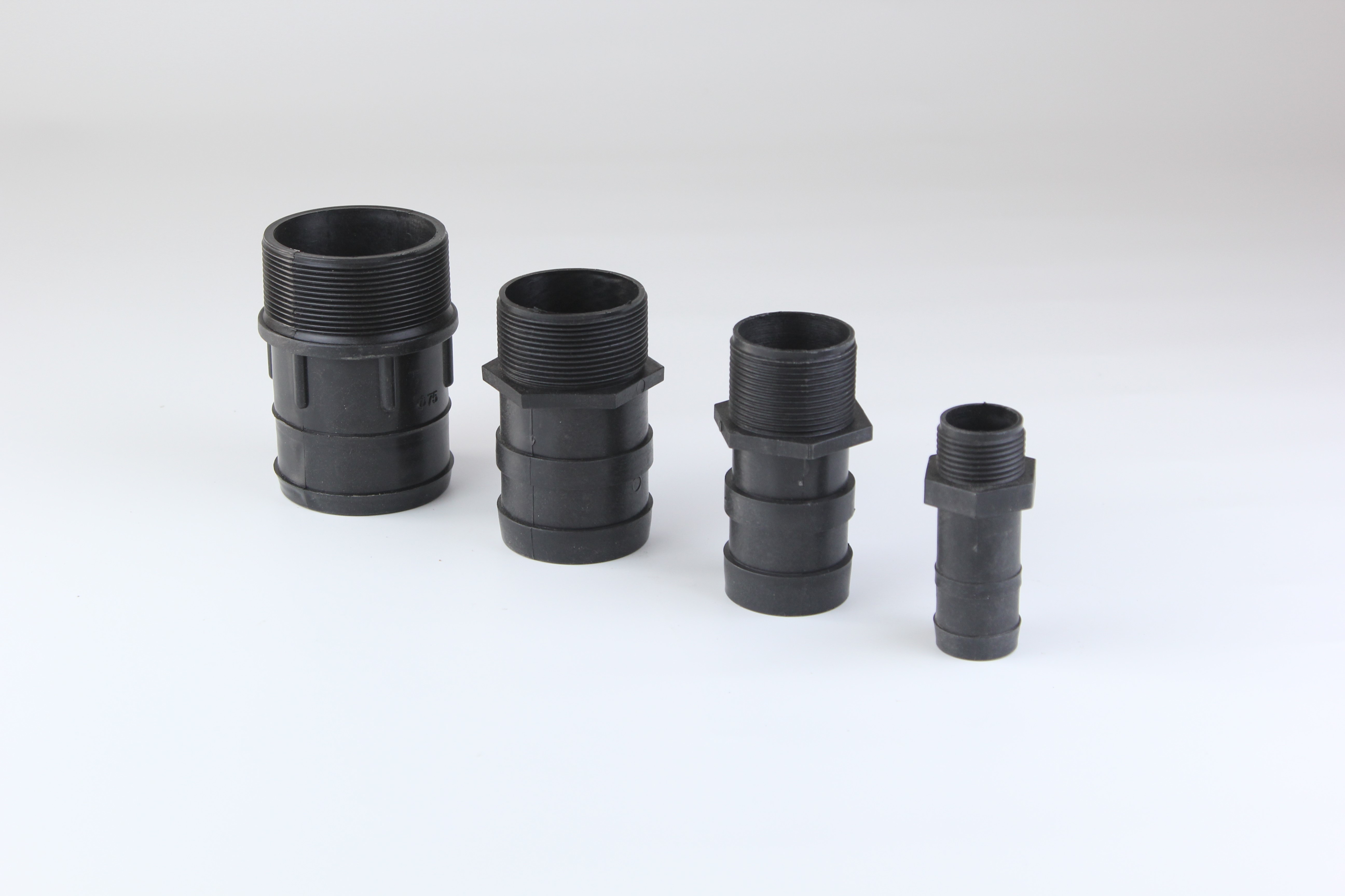 Black Irrigation Hose Connector Lightweight Irrigation Tubing Connectors