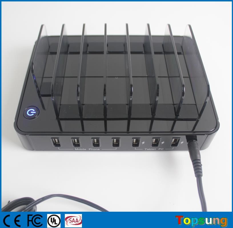 7 Ports USB charger Hub Universal Multi Ports Charging Station Fast Charger Docking adaptor iPhone iPad Samsung Galaxy x