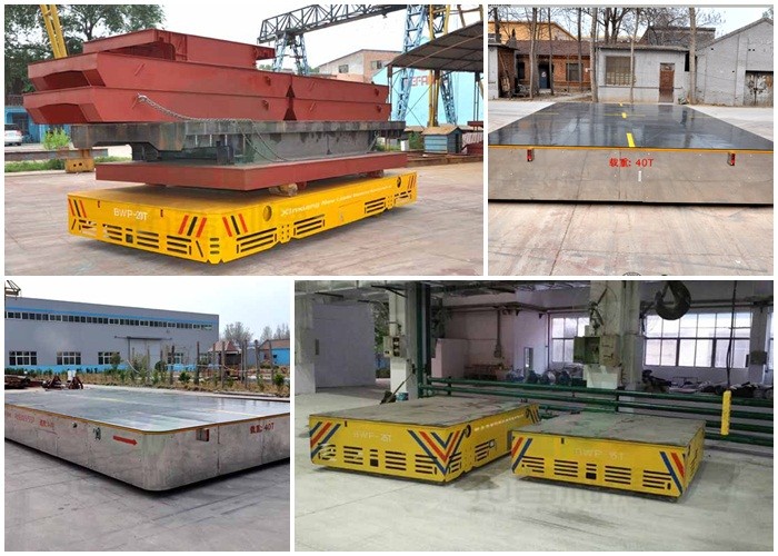 30t Trackless Battery Platform Transfer Cart For Foundry Plant Shaft Handling