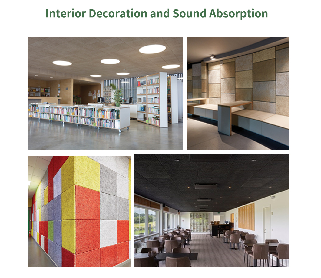 Contemporary Design Wool Acoustic Panels For Interior Wall Decoration