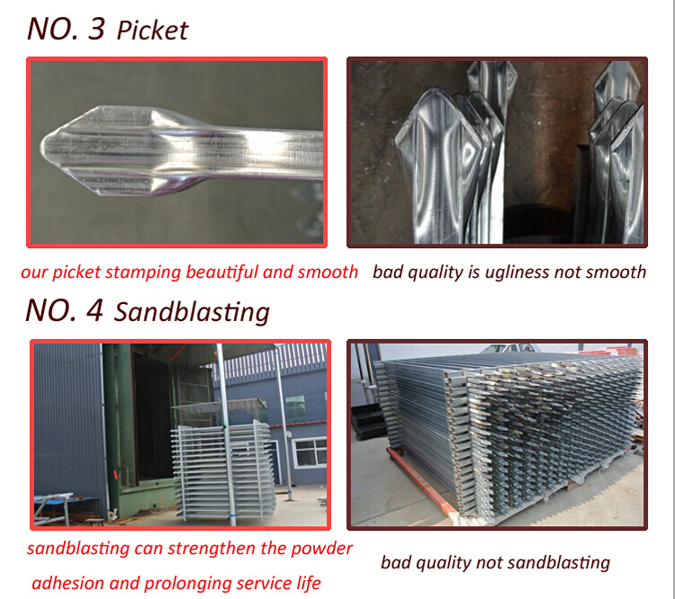 Black Industrial Garrison Steel Picket Fencing / Garrison Steel Picket Fencing
