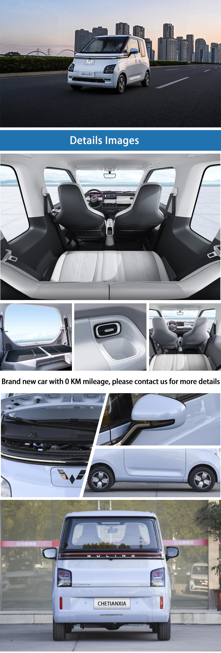 New Energy Mini EV Cars Vehicles Modern And Sleek Design Wuling Nano Air
