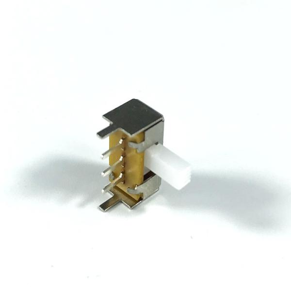 Quality DC12V 50mA 1P2T 2 Position 3 Pin Horizontal Push Button Tact Switch for sale