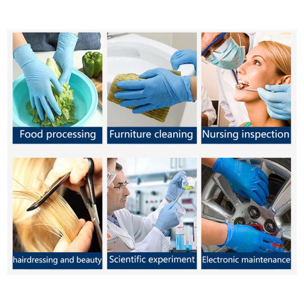 Medical Grade Thickened Nitrile Examination Gloves - CE Certified for Superior Protection and Durability