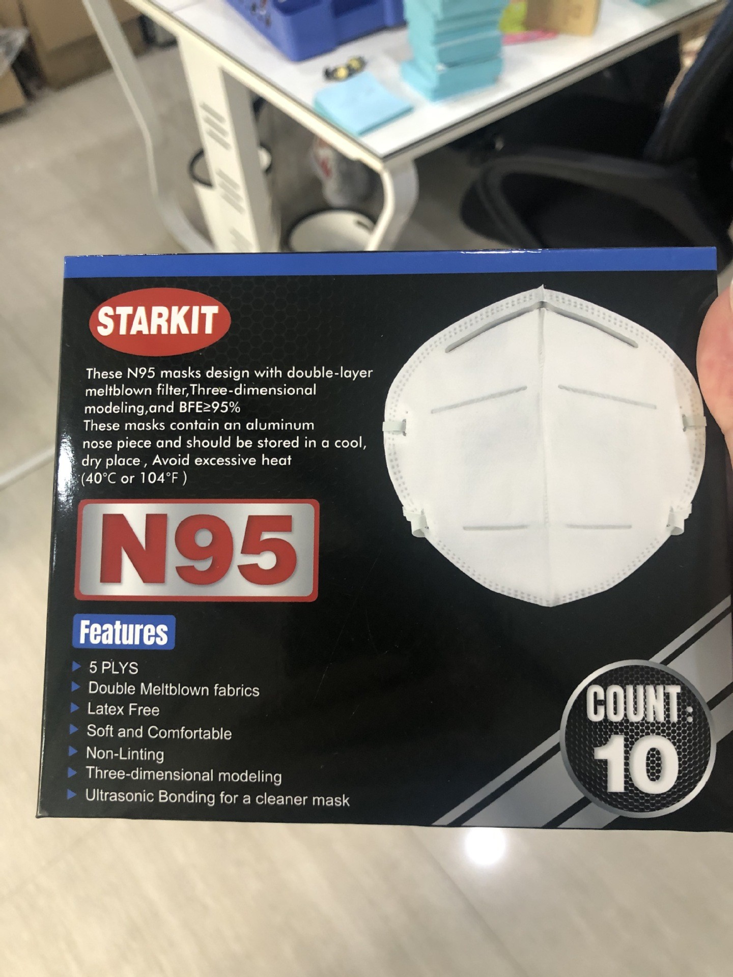 Hot starkit N95 FFP2 face mask, BFE95% good quality protect face mask