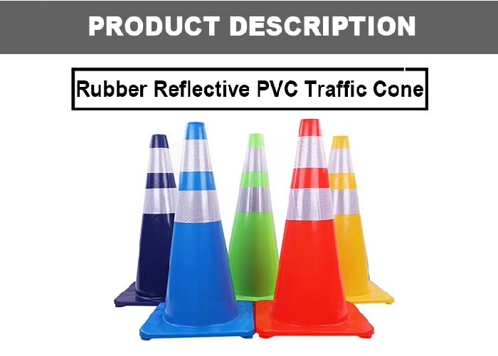 Flexible Orange Highway Cones PVC Custom Traffic Cone For Effective Warning