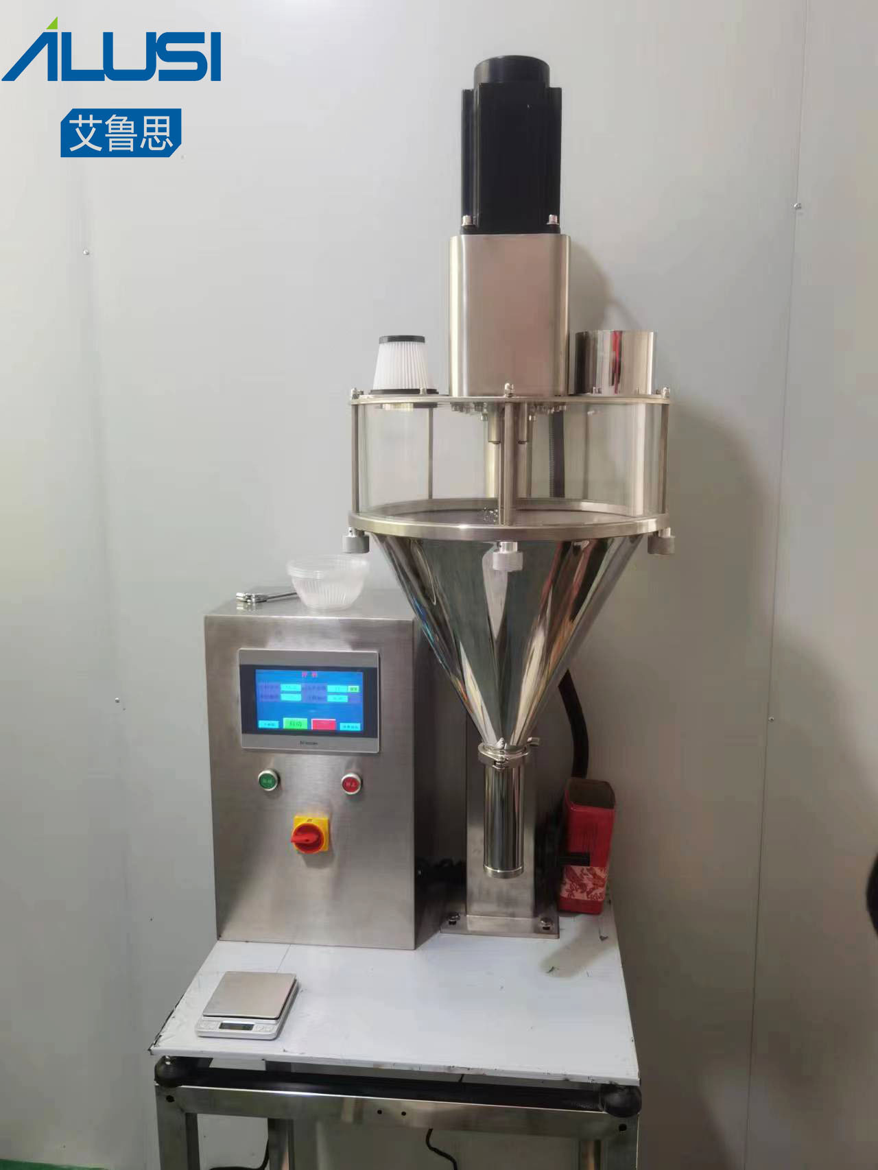 60BPM 16L Dry Powder Filling Machine Auger Filler And Powder Packing Machine
