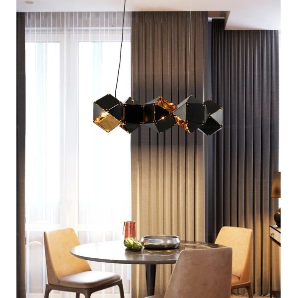 Modern home decor led lights pendant light lamps Riddle Linear Suspension(WH-AP-628)