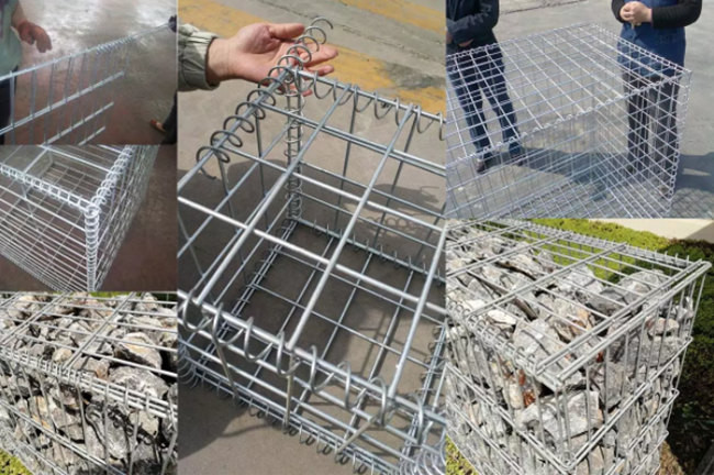 Galfan Coated Welded Gabion Mesh 4mm Wire 200x100x50 Boxes Retaining Wall