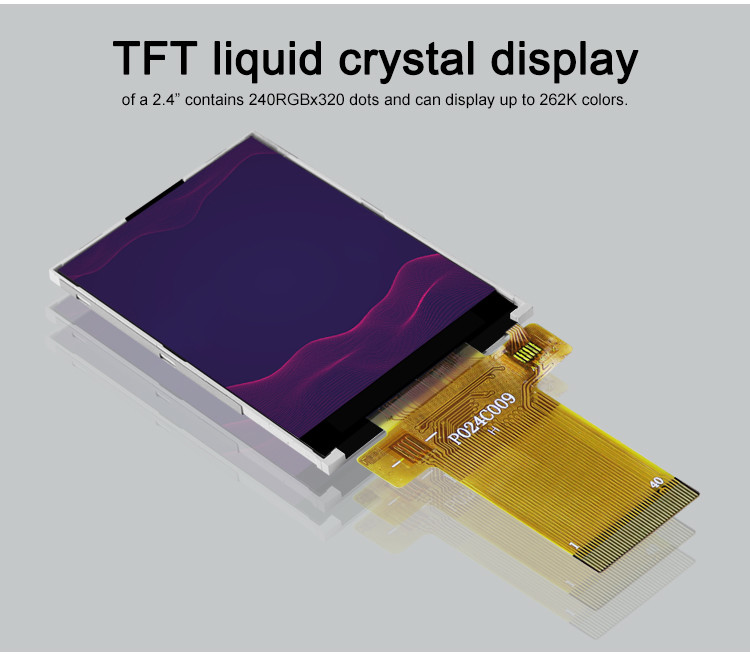 Polcd Colors 262K Tft Spi 240x320 ILI9341V 16 Bit Lcd Display Response Time 35