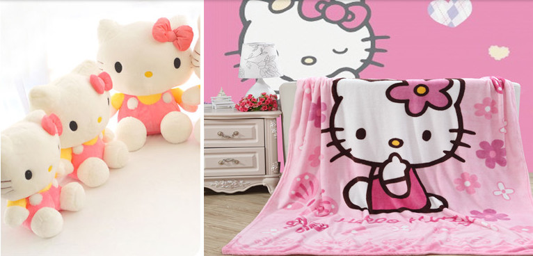 Cute Animal Print Flannel Baby Blanket Screen Printing 100% Polyester Microfiber