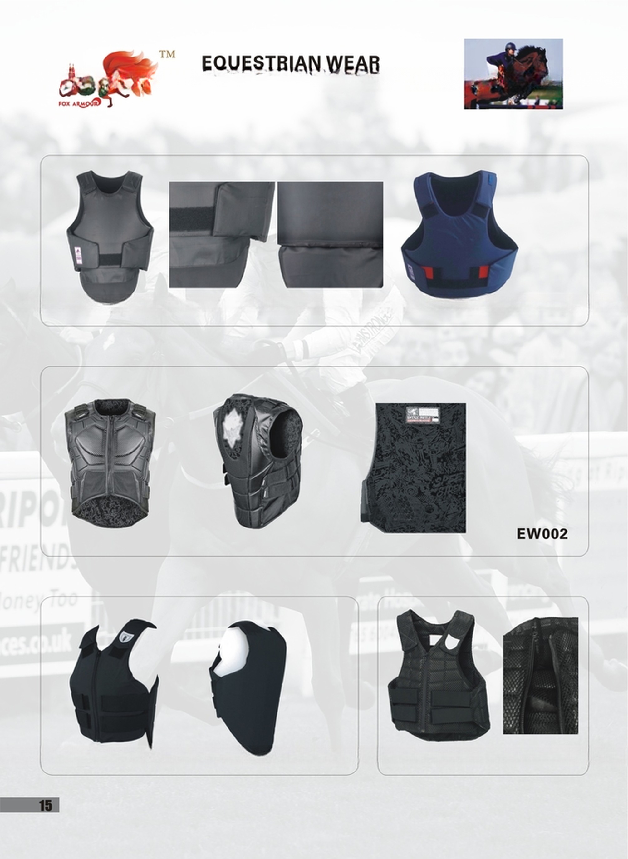 Certified Foam Padded Vest for Outdoor Horse-Riding Activities Care M Accepted Logo