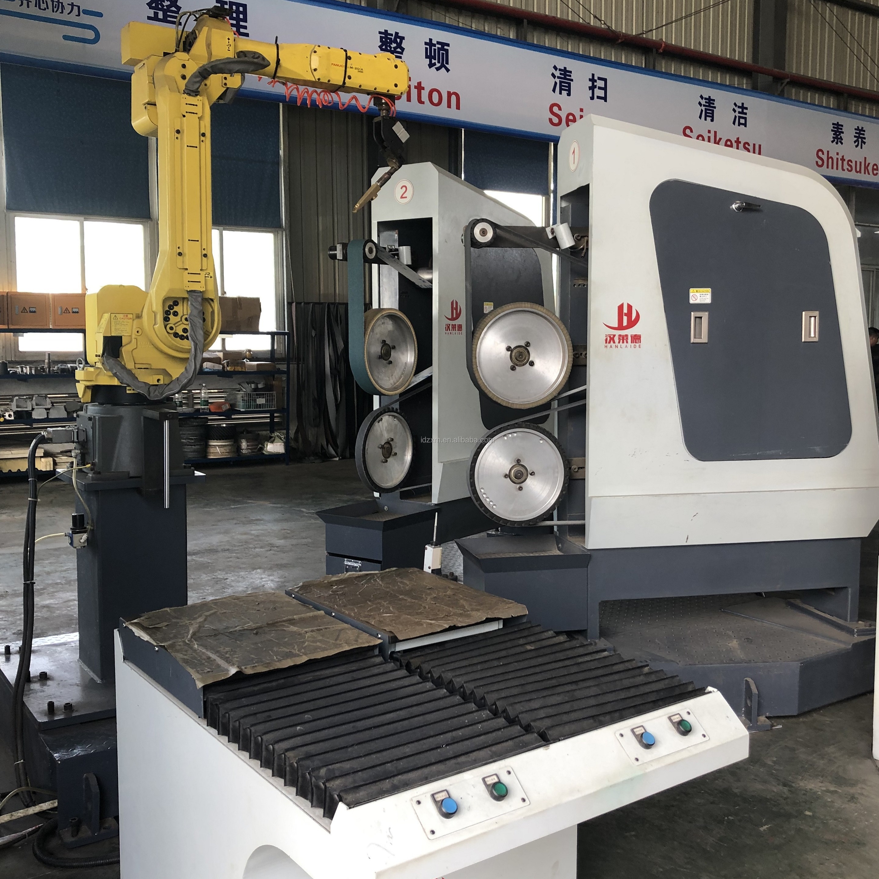 Robot Belt Sander for Polishing Hardware and Bathroom Industry