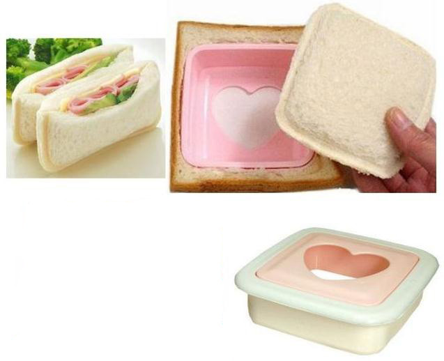 Plastic DIY Kitchen Baking Tools Kids Sandwich Cutters Mold For Cookie Bread