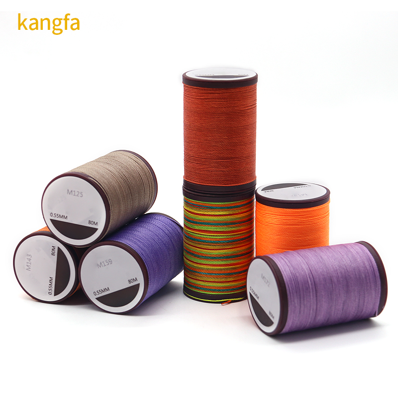 85 Color Pattern Dyed High Strength Bracelet Bangle Wax Thread for Hand-sewn Leather Bags