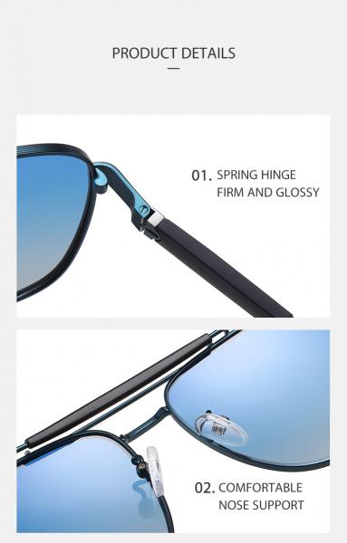Custom Square Frame Metal Sunglasses Filters UV Polarized Lens 62mm Lens