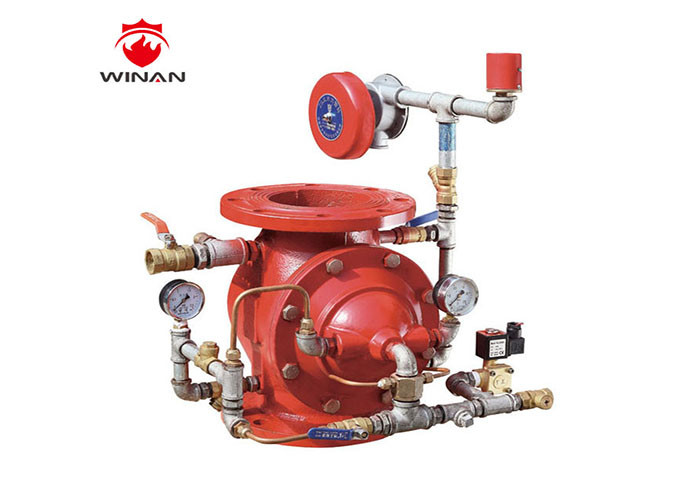 12~16 Bar Fire Fighting Valves , Fire Deluge Valve With Motor Alarm