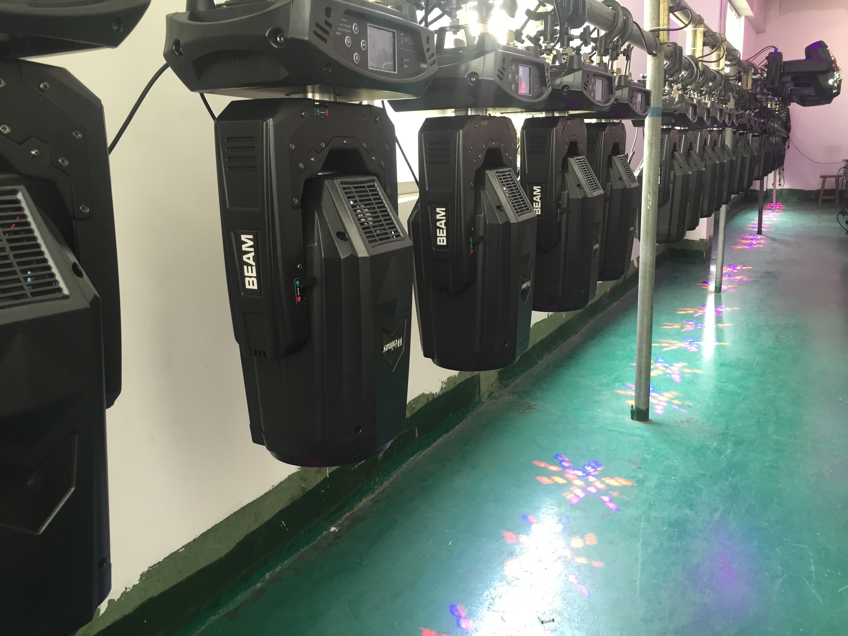 260W Beam Spot Moving Head / Moving Stage Lights 7 Color Effect Two Prisms